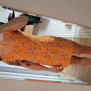 Dress, knapp studio, orange, size small